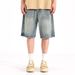 Men's Clothing Retro Denim Shorts Trendy Loose Men's Vintage Denim Shorts - Relaxed Fit Straight Leg Casual Summer Shorts With Heavyweight Fabric_mkmklike.com