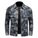 Loom Europe Station 2025 Spring And Autumn New Men's Jacket Trendy Brand Denim Turn-down Collar Slim Fit Youth European Style_mkmklike.com