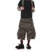 Unisex Camo Denim Shorts With Rivet & Pleated Details - Streetwear Baggy Cargo Pants For Men & Women (M-3xl)_mkmklike.com