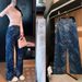 High Street Style Jacquard Denim Jeans Women's Floor Length Slimming Loose Fit Wide Leg Jeans Popular On Instagram_mkmklike.com