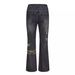 "Men's Summer Patchwork Denim Jeans – Relaxed Straight Fit With Trendy Embroidered Details (Streetwear Essential, Casual Staple, Unisex Appeal)"_mkmklike.com