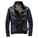 Autumn Denim Men Short Korean Version Slim Fit Paisley Washed Vintage Retro Jacket Casual Top Coat_mkmklike.com