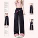 Side Zipper Wide Leg Jean Women 2025 Spring Summer New High Wait Looe American Style Color Block Petite Straight_mkmklike.com