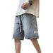 American Summer Denim Shorts Men's Trend Wearing Large Pants Men's Casual Pants Loose And Versatile Five-point Pants Trend_mkmklike.com