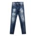 Men's Trendy Ripped Skinny Jeans American Street Style Distressed Washed Vintage Slightly Stretchy Slim Fit Jeans_mkmklike.com