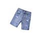 Children's Ripped High Street Casual Loose Shorts Summer Fashion Trendy Korean Style European American Style Denim Shorts_mkmklike.com