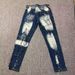 Men's Trendy Slim Fit Stretch Skinny Jeans 3D Cut Graffiti Print Ripped Patchwork Spring Summer New D2 Denim_mkmklike.com