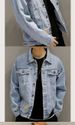 American Denim Jacket Men's Spring And Autumn High-end Trendy Ins Versatile Jacket Ruffian Handsome Gown Loose Version Top And Clothing_mkmklike.com