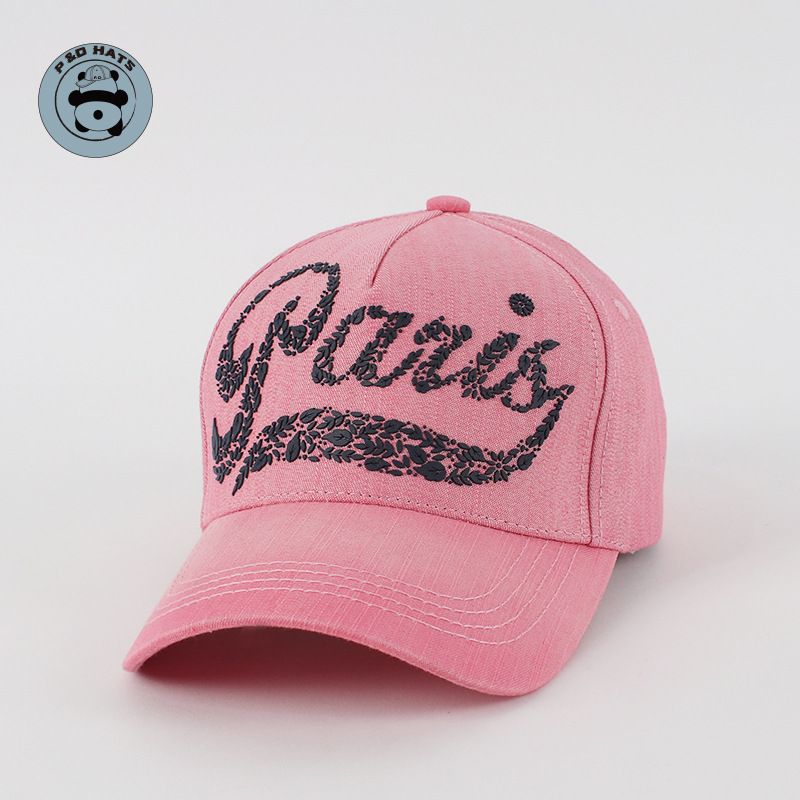 Unisex TPU offset PARIS letters couples fashion trend show face small baseball cap casual cap_mkmklike.com