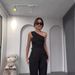 Women's Clothing Oblique Collar Halter Slim Fit Top High Waist Straight Pants Set_mkmklike.com
