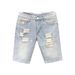 Men's Summer Thin Ripped Denim Shorts Trendy Brand Handsome Straight Slim Fit All Match Beggar Pants_mkmklike.com