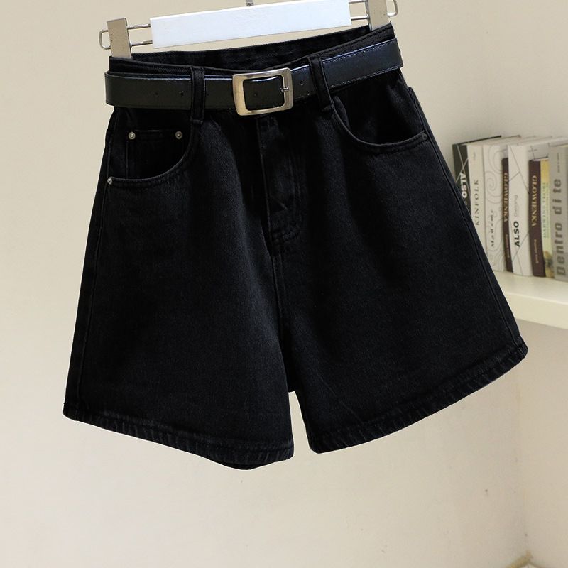 High-Waisted Korean Style Denim Shorts For Women Summer Loose Casual Slimming Petite Hot Pants_mkmklike.com