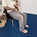 Vintage-Inspired Washed Gray Frayed Hem Flared Jeans - Cleanfit Stretch Denim Pants For Men & Women Fashion Trends_mkmklike.com