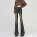 Retro High-waisted Flared Jeans Women, 2026 New Style, Petite Stretch Slimming Fringed Bell-bottom Pants For Spring And_mkmklike.com