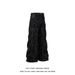Men's Distressed Vintage Denim Jeans – 90s HipHop Relaxed Fit With Artisan Crinkle Texture (M-3XL, Black)_mkmklike.com