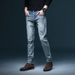 High Quality Slim Fit Straight Leg Denim Jeans for Men Anti-Wrinkle Stretch Washed Casual Style for Spring And Summer_mkmklike.com