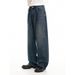 Retro Style Men's Straight Leg Wide Leg Jeans Washed Distressed American High Street Trendy Versatile Casual Long Pants_mkmklike.com