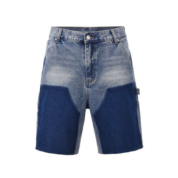 Men's Clothing Washed Workwear Daddy Pants Retro Shorts Denim Shorts_mkmklike.com