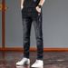 Men's Slim Fit Stretch Jeans Autumn Winter New Trendy Brand Casual Long Pants Straight Leg_mkmklike.com
