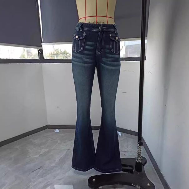 Mid-Rise Slim Fit Stretch Denim Pants – Vintage Washed Distressed Jeans With Ripped Details, Comfortable Skinny Trousers For Women_mkmklike.com