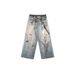 Men's Clothing Cotton Straight Leg Jeans 3D Printed Casual American Streetwear Cotton Straight Leg Jeans With 3D Print Casual Pants For Teen Boys_mkmklike.com