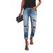 2024 Summer New Amazo Cross-Border Europea Ad America Casual Washed WISH Ripped Straight Street Style Jeas For_mkmklike.com