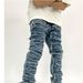 Men's Clothing Men's High Street Ins Washed New Jeans Men's Old Slim Fit Straight Trousers_mkmklike.com