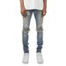Men's Clothing Men's Jeans Personalized Pleated Slim Stretch Men's Jeans_mkmklike.com