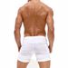 Men's Slim Fit Stretch Denim Shorts – White, High Elasticity & Vintage Wash (S-2xl) Breathable & Lightweight_mkmklike.com