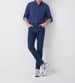 Classic Men's Blue Stretch Skinny Jeans Mid Waist Tight Fit Washed Pencil Pants Casual Cotton Trousers For Spring Autumn_mkmklike.com
