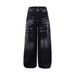 Streetwear Washed Distressed Denim Jeans – Relaxed Straight-Leg Fit With Whisker & Fray Details | Unisex Baggy Vintage-Inspired Pants For Men_mkmklike.com