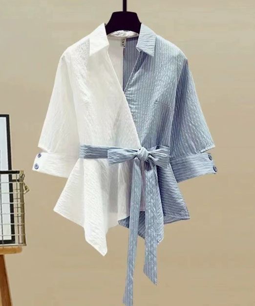 Women's Clothing Summer Suit For Women New Fashion Fashionable Flesh-covering Slimming Top High-waisted Jeans Two-piece Set_mkmklike.com