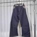 Men's Raw Denim Jeans – Reverse Stitch Relaxed Straight With Micro Flare & Blade Cut_mkmklike.com