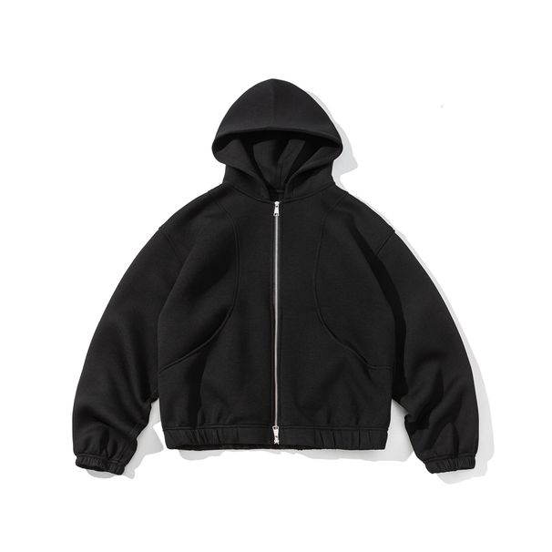 Japanese Style Hooded Solid Color Sweatshirt Men 2025 Spring New Vintage Versatile Casual Sports Jacket Trendy_mkmklike.com