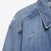Distressed Denim Shirt Jacket For Women - Stylish Cropped Casual Top With Ripped Details (XS/S/M/L, Blue)_mkmklike.com