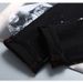 Streetwear Spray-Paint Jeans For Men - Slim Fit Stretch Denim Pants With Washed Finish & Comfortable Tapered Leg_mkmklike.com