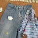 Unisex Distressed Denim Capri Pants Retro Style Embroidered Baggy Fit Knee-Length Shorts Comfortable Men's Clothing_mkmklike.com