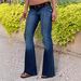 High Waisted Retro Workwear Denim Flared Pants For Women Trendy Slim Fit Long Jeans Spring/Autumn_mkmklike.com