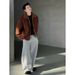 2024 Autumn Winter New Fashion Trend Thickened Fleece Solid Color Men's Versatile Couple Matching Loose Fit_mkmklike.com
