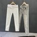 "Retro Streetwear Denim Pants – Loose Straight Fit Jeans With Rivet & Patch Design, Casual Style, Unisex (27-36)"_mkmklike.com