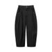 Women's Clothing Retro Original Color Denim Black Scimitar Wide Leg Casual Straight Loose Denim Trousers For Men And Women_mkmklike.com