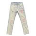 Men's Stretch Ripped Patchwork Skinny Jeans - Vintage Washed Denim Pants With Comfort Fit For Casual Streetwear_mkmklike.com