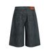 Men's Clothing American Simple Washed Denim Shorts For Men, Versatile Street Style, Wide Leg Mid Length Pants, Loose Straight Shorts_mkmklike.com