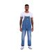 Pure American Style Amekaji Washed Vintage Denim Overalls Men Cargo Multi-Pocket Suspender Pants Trendy Retro_mkmklike.com