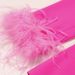 Women's clothing Internet celebrity style ostrich feather suit two-piece suit temperament dress women's pants suit_mkmklike.com