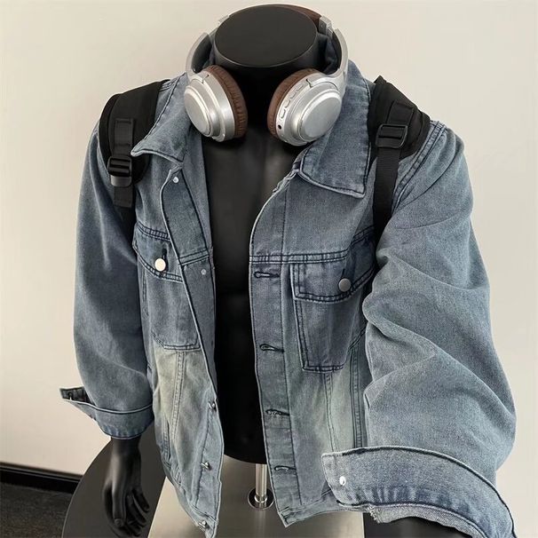 2025 New Yellow Mud Denim Men's Spring And Autumn American High Street Design Sense Top High-End Work Jacket_mkmklike.com