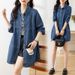 Women's Denim Jacket 2025 New Style Hot Selling Spring And Autumn Plus Size Loose Style Elegant Mother Trench Coat Early Autumn Thin Top_mkmklike.com
