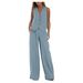 Women's Clothing new fashion vest trousers collage stitching cotton and linen casual suit_mkmklike.com