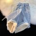 Fleece-Lined Thickened Straight-Leg Jeans For Women 2025 New Small Size Wide-Leg Cotton-Padded Elastic Waist Autumn_mkmklike.com