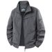 Cross-border 2026 Spring New Men's Solid Color Workwear Outdoor Casual Stand-up Collar Loose Fit Plus Size Lightweight_mkmklike.com